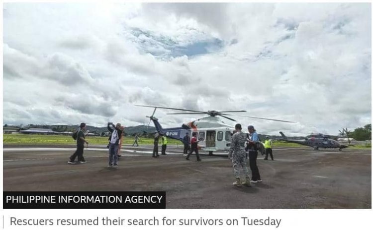 Mayon volcano: Rescuers search for survivors of Philippine plane crash