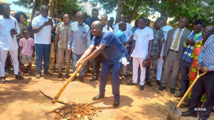 Dormaa West DCE Cuts Sod For Construction of Two Facilities
