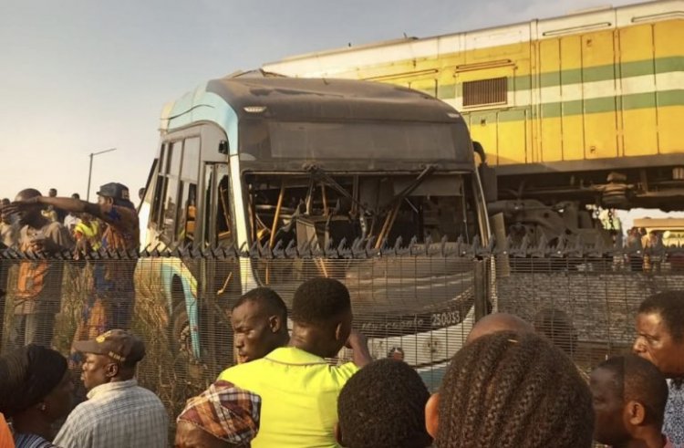 Two Killed, Scores Injured As Train Crushes Lagos Govt Staff Bus