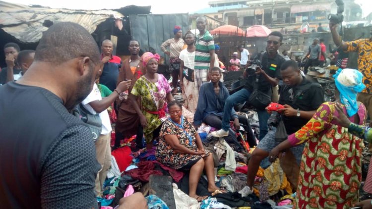 GUTA Sympathises Fire Victims  In Kejetia Market in Kumasi 