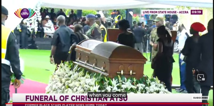 Tears Floor At Christian Atsu's Funeral Rites In Accra