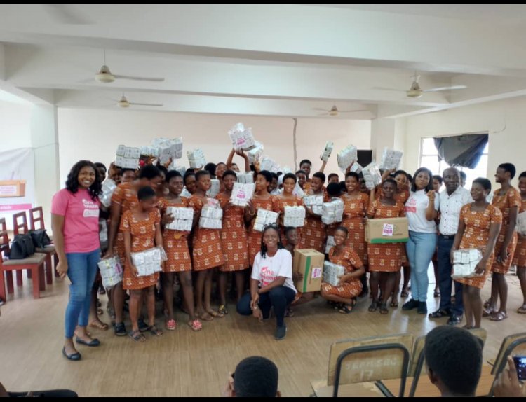 Fanthonio Foundation, Wopecar donates to JEA Mills SHS female students  calling for tax waiver on sanitary products