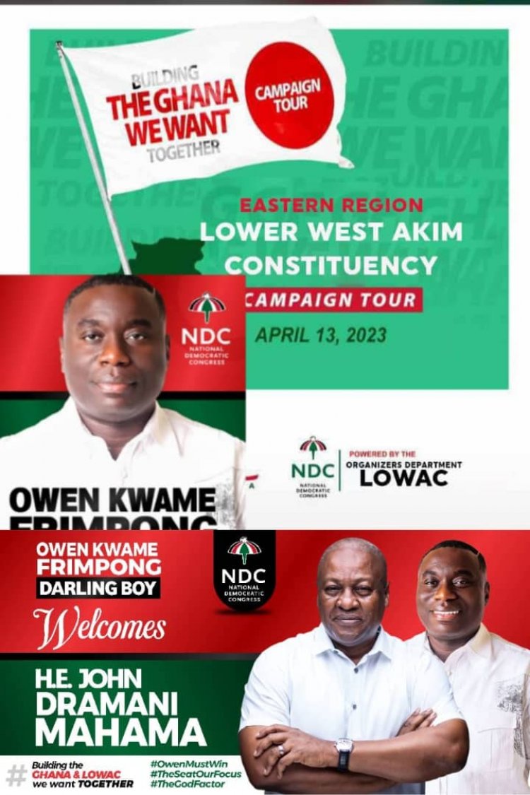 NDC Parliamentary Hopeful, Darling Boy  Congratulates Stakesholders In Lower West Akim For Delivering 99.5%Votes For Mahama