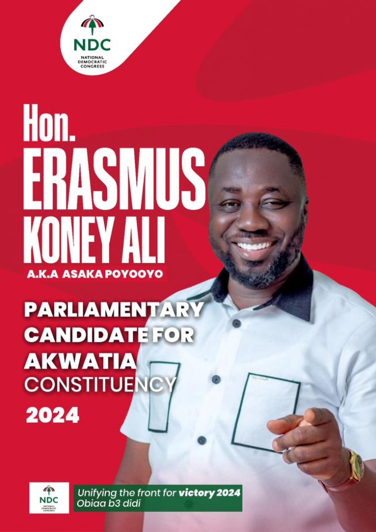 Erasmus Koney Ali Tipped To  Win Akwatia NDC Primaries