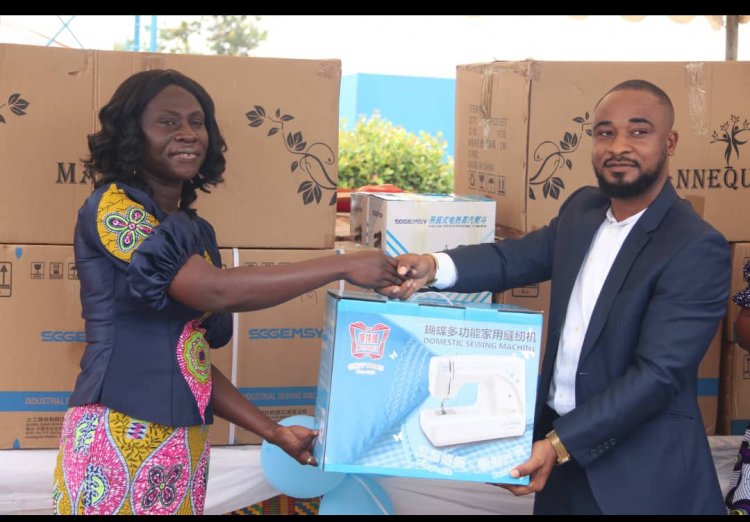Church of Jesus Christ of the Latter Days Saint donates sewing equipment to the Kanda Technical Institute