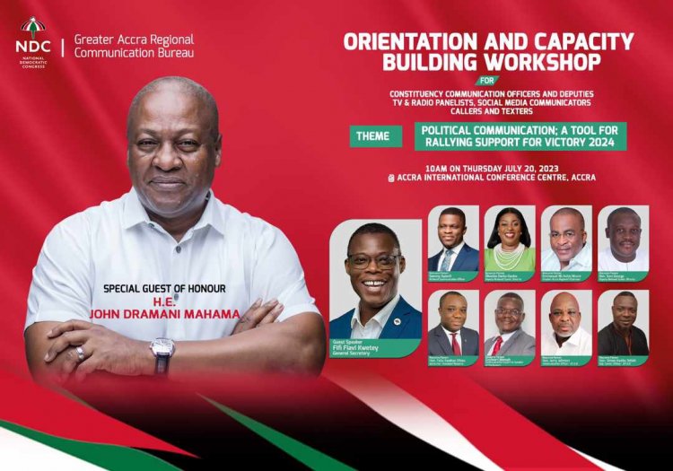 NDC Branch Executives And Foot Soldiers Send Message To Mahama And Party Hierarchies Ahead Of 2024 Elections