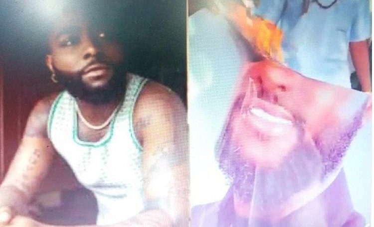 Youths in Maiduguri destroy Davido's poster and demand an apology for the "offensive" video
