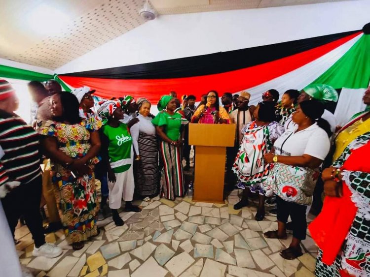 NDC Women Organisers Storm Ewutu Senya East--Promises Hawa Koomson A Show Down In 2024 