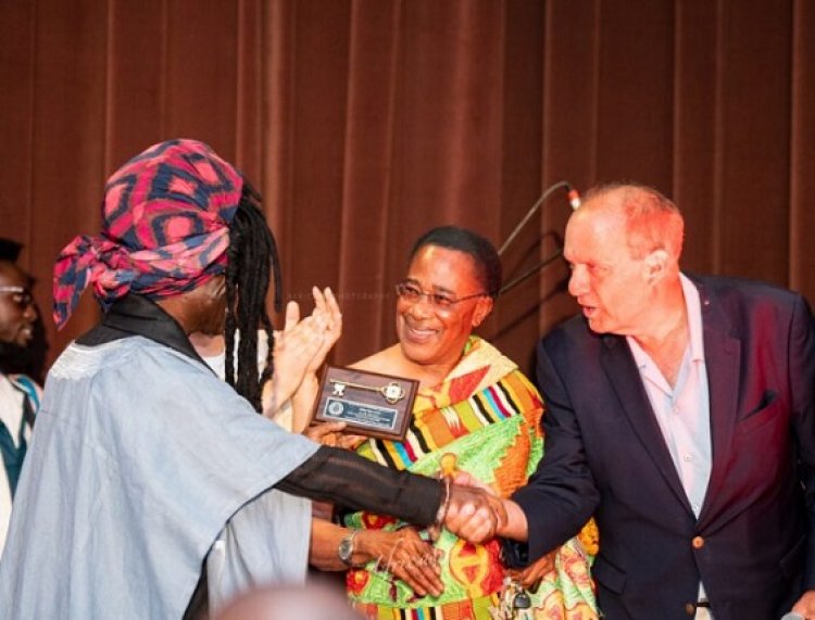 Worcester, USA, presented Kojo Antwi with the city's keys in recognition