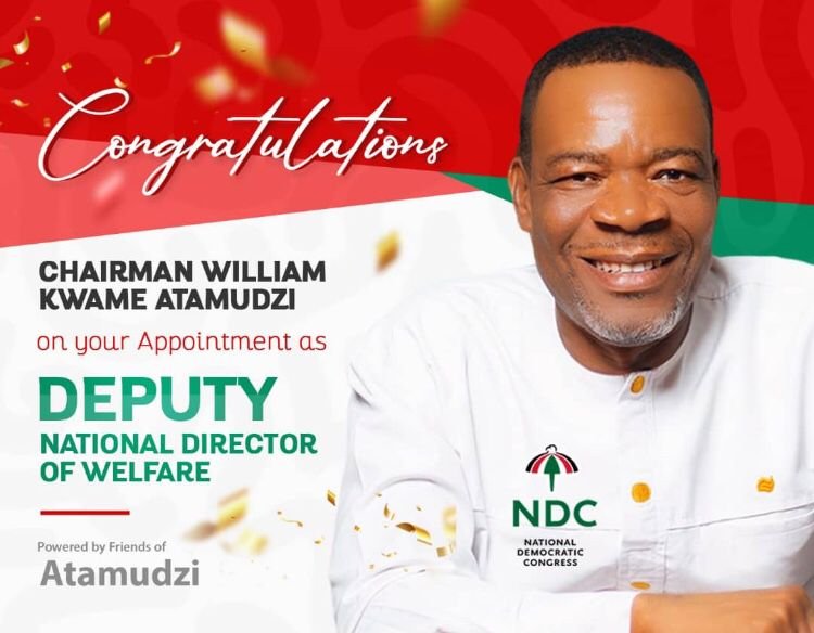 NDC Eastern Regional Faithfuls Congratulate William Kwame Atamudzi For His Appointment As NDC's Deputy National Welfare Director
