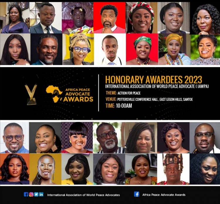 International Association of World Peace Advocates unveils nominees for Africa Peace Advocate Awards 2023