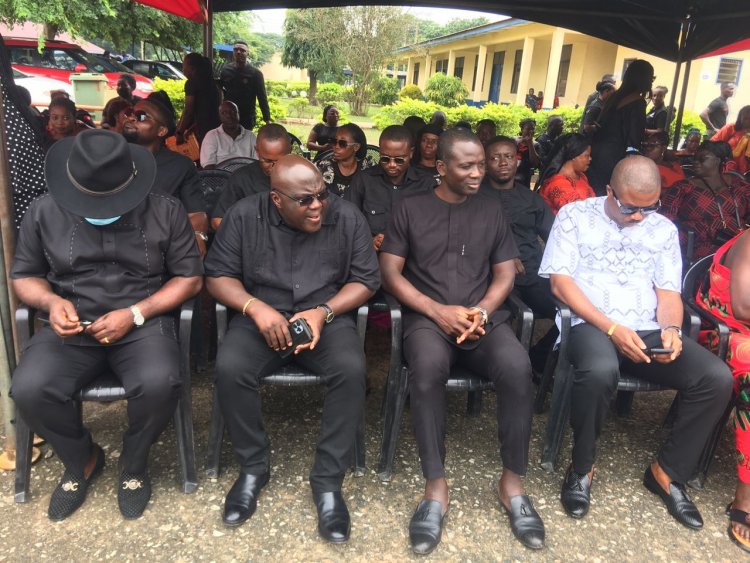 Julius Debra, Other Top Dignitaries  Attend Mr Boakye's Wife Funeral At  Tesano Police Depot