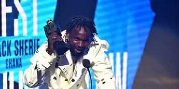 Blacko claims, "I saw this in my sleep every night," as he gets his BET HipHop Award