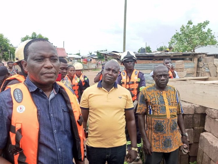 Upper Manya Krobo MP Rushes To Rescue 2000 Flood Victims At Akateng And Assures Extended Support To Protect Their Safety