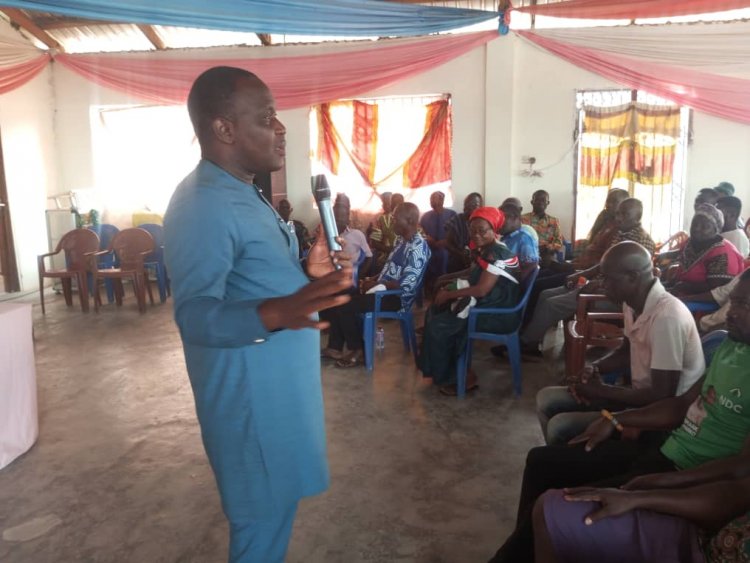 Upper Manya Krobo MP Showcases His Achievements And Track Record In Town Hall Meeting At Akateng