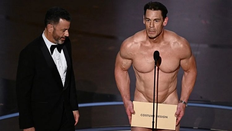 Oscars 2024: John Cena presents an award while nearly nude
