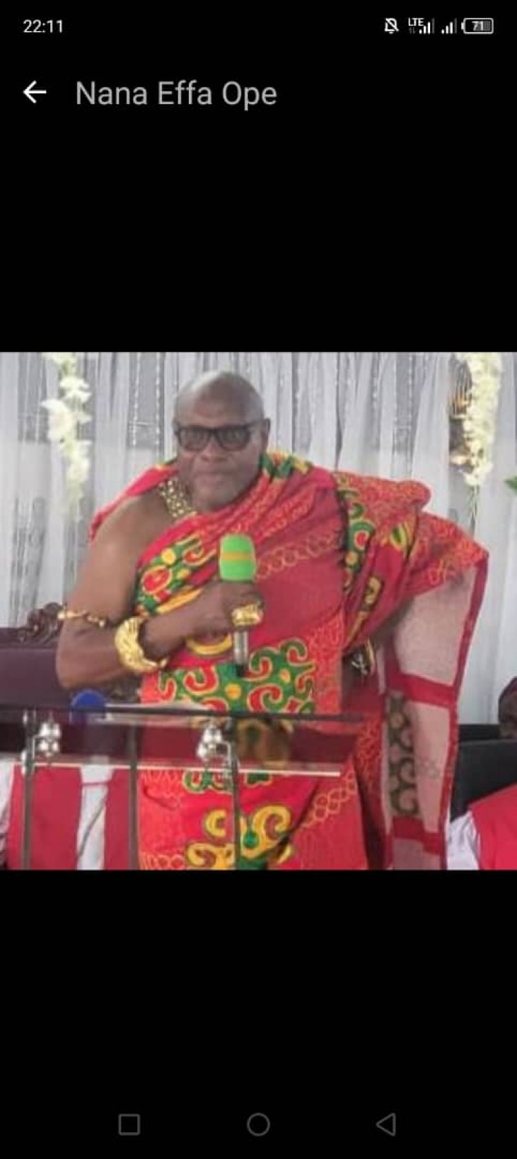 Chief Of Kwahu Obomeng Declares War On Indecent Dressings And Excessive Drinking At Kwahu During Easter Celebration