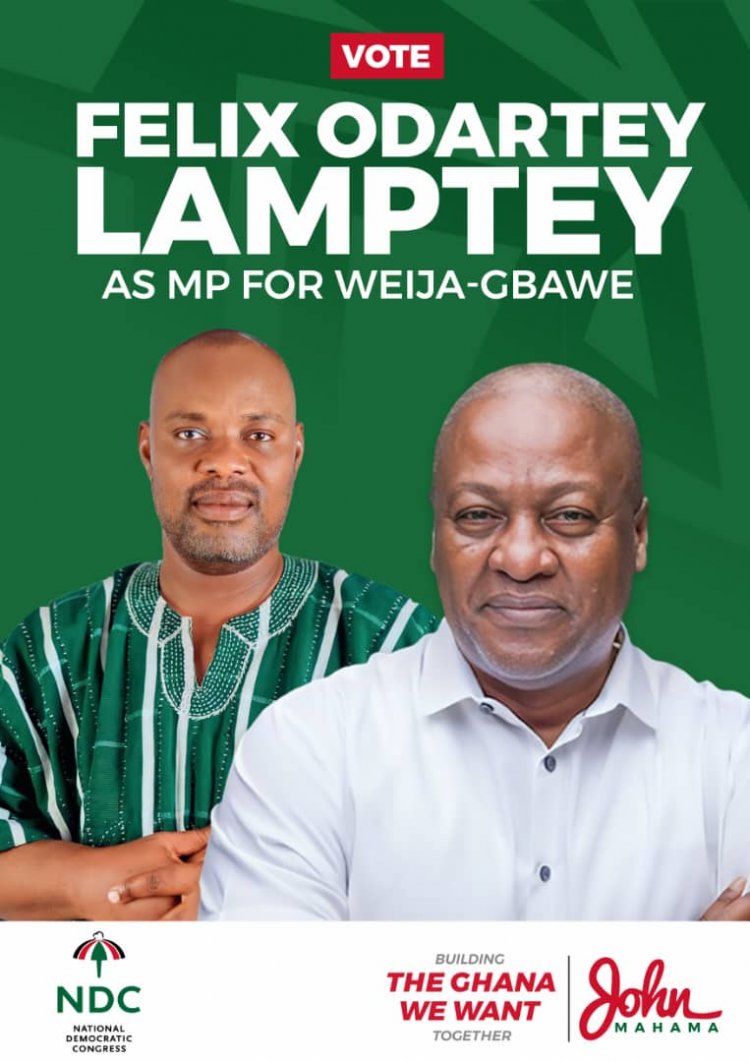 2024 Parliamentary Election: I'm Weija-Gbawe's Hope–NDC PC, Felix Odartey Lamptey Declares