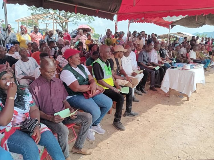 Volta Diaspora Caucus Joins NDC Top Shots To officially Open Bandaman Fishing Market At Banda Bongase 