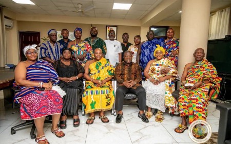Volta Regional Minister Receives Official Invitation To 70th Mepe Afenorto Festival Grand Durbar