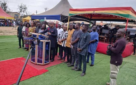 At Mepe 70th Afenorto Festival   Grand Durbar: MP Donates Thousands   Of Furnitures To Pre-Tertiary Schools In Mepe To Address Furniture Shortage 