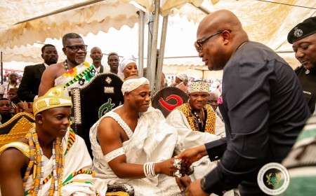 Akosombo Dam Spillage: Mepe Acting Mepe Acting Paramount Chief Expresses Deep Concern   Over Continued SStruggleoOf Flood Victims 