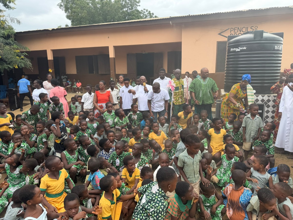 Mepe Queen Mother Marks Fifth  Anniversary With Pupils And  Commissions Water Facility For Roman Catholic Primary School
