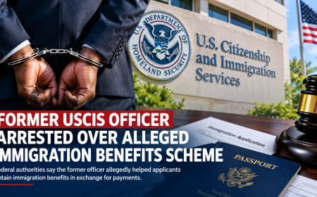 Former Senior USCIS Officer Arrested Over Alleged Scheme to Sell Immigration Benefits