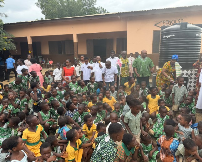 Mepe Queen Mother Marks Fifth  Anniversary With Pupils And  Commissions Water Facility For Roman Catholic Primary School