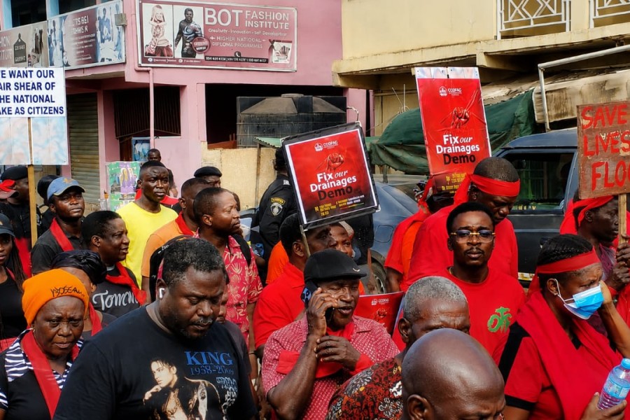 Tensions Mount In Ga Central As Residents Protest To Demand Action On Poor Roads And Drainage Systems