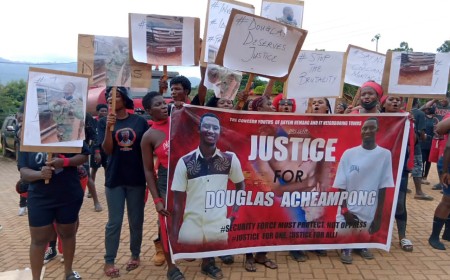 Akyem Hemang Boils As Residents Protest Military Killing Of 29  -Year-old Man