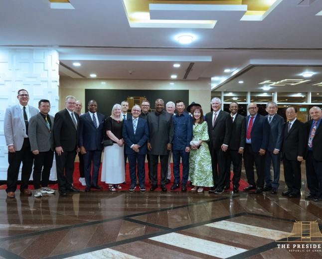 World Assemblies Of God Fellowship Executive Committee pays courtesy Call On President Mahama 