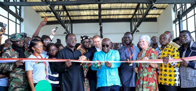 Nana Addo Open Medical Drone Delivery Center at Asante Mampong