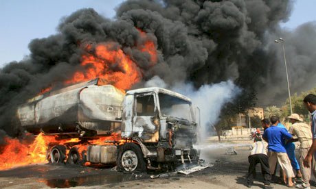 Petrol Tanker Explodes In Lagos After Scooping Fuel From NNPC Pipeline