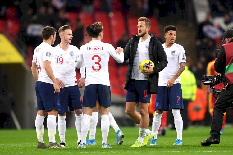 EURO 2020 Q: England through to Euro 2020 after Raining Goals at Wembley; England 7 - 0 Montenegro