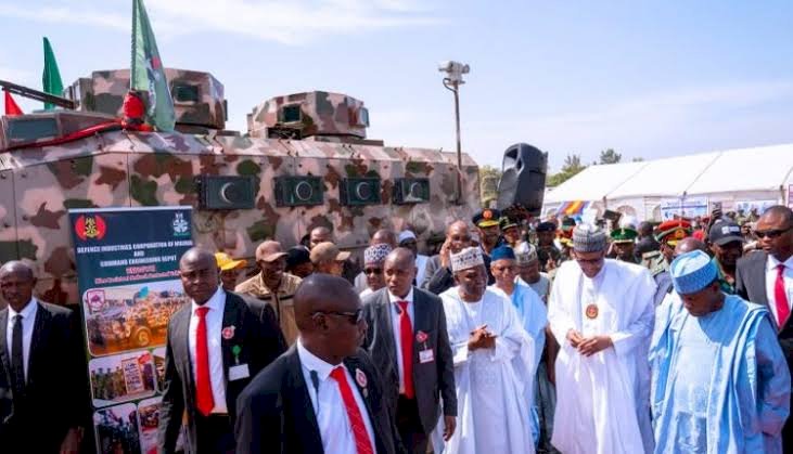 President Buhari Launches Locally Made Armored Vehicles In Nigeria