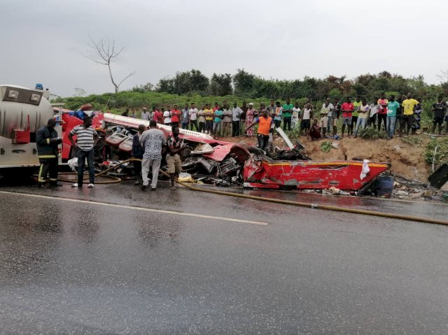 34 Perish in a Fatal Accident on the Cape Coast - Takoradi Highway
