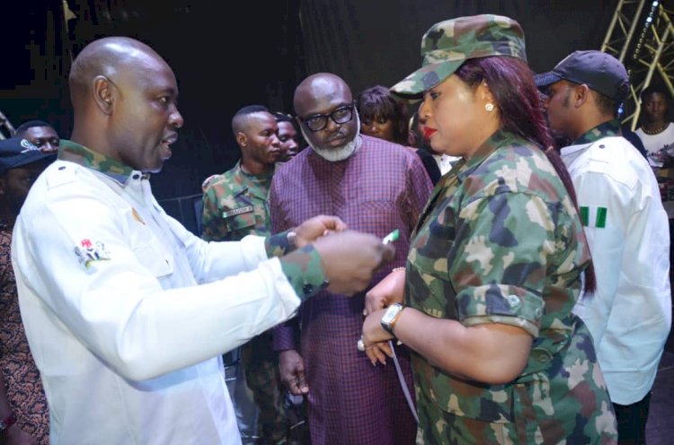 Actress Rita Daniels Unveills As Nigeria Defence Military Ambassador