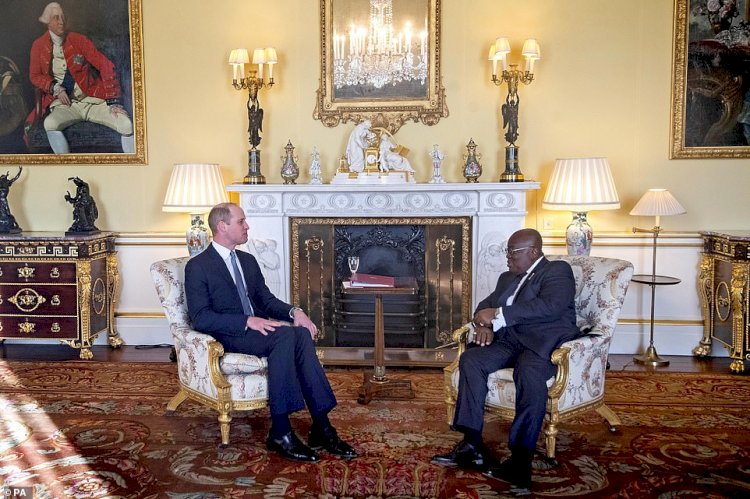 Prince William meets with African leaders at Buckingham Palace