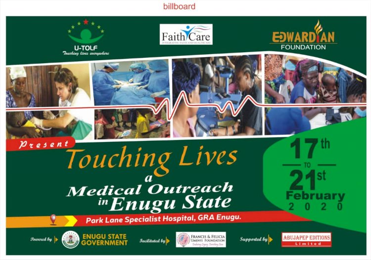 Enugu State And US States Commences Free Medical Treatments For Enugu Residents