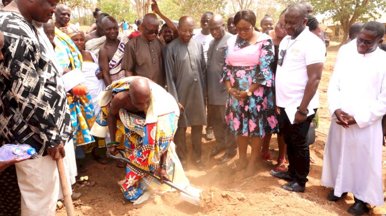 GNPC Foundation supports the Onoo-Ahodwo Community to construct six-classroom block and a borehole