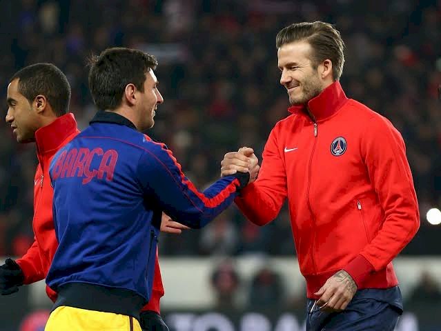 David Beckham Hails Messi, Insists Ronaldo 'Is Not At His Level'