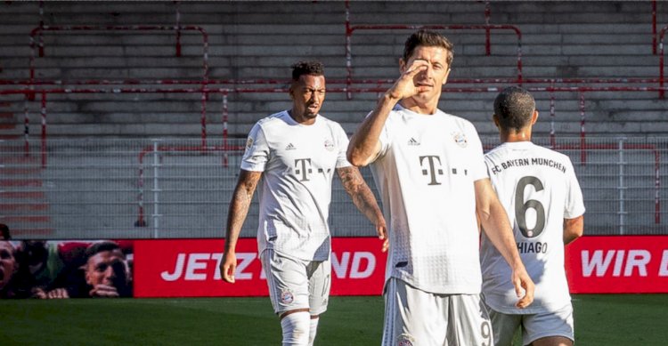 Bayern records win in Bundesliga Restart; Union Berlin 0 - 2 Bayern Munichen