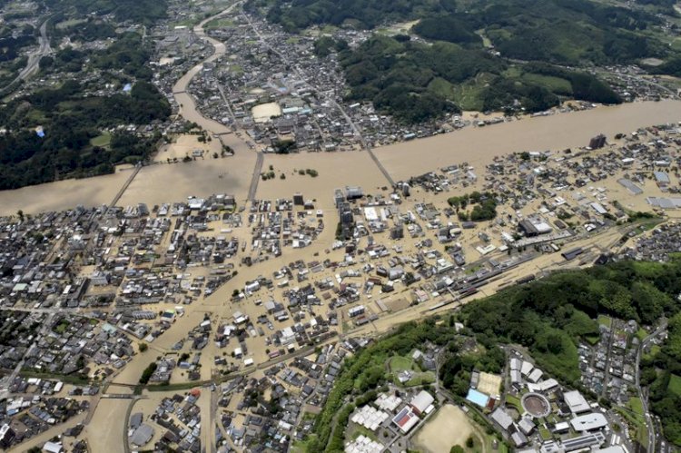 Dozens dead after floods and mudslides in southern Japan