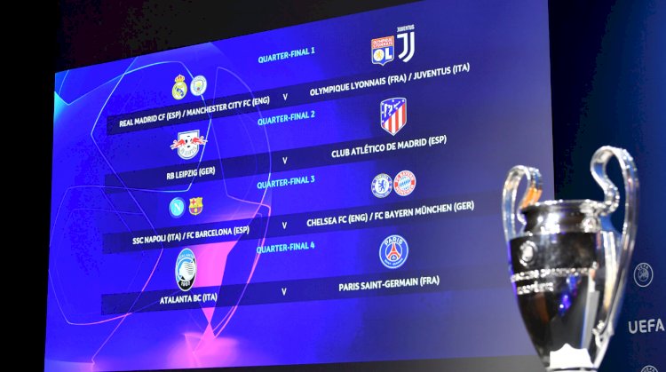 UEFA CL:  Manchester City / Real Madrid to face Juventus / Lyon - Checkout the full draw.
