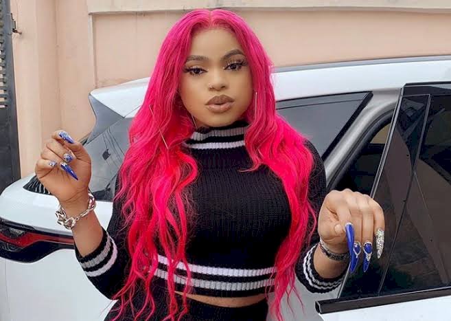 "Pregnant!" Bobrisky Flaunts His Baby Bump In New Adorable Video