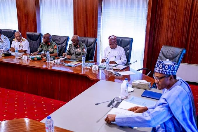 President Buhari Reacts As Senate Requests Sack Of Service Chiefs