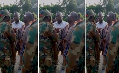 Asiedu Nketia clashes with soldiers at Banda over voters registration [VIDEO]