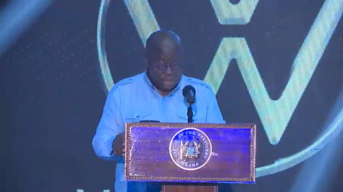 We have ‘shamed’ the doubting Thomases – Prez  Akufo-Addo unveils first VW-assembled car in Ghana