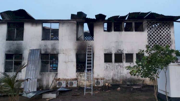 Electoral commission's Office in Accra gutted by fire